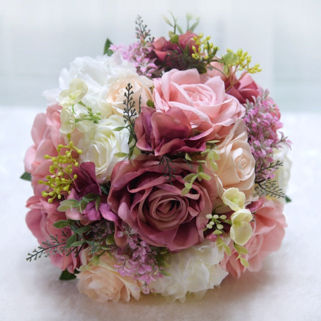 Natural Bouquet Peony Silk Eco Flowers
