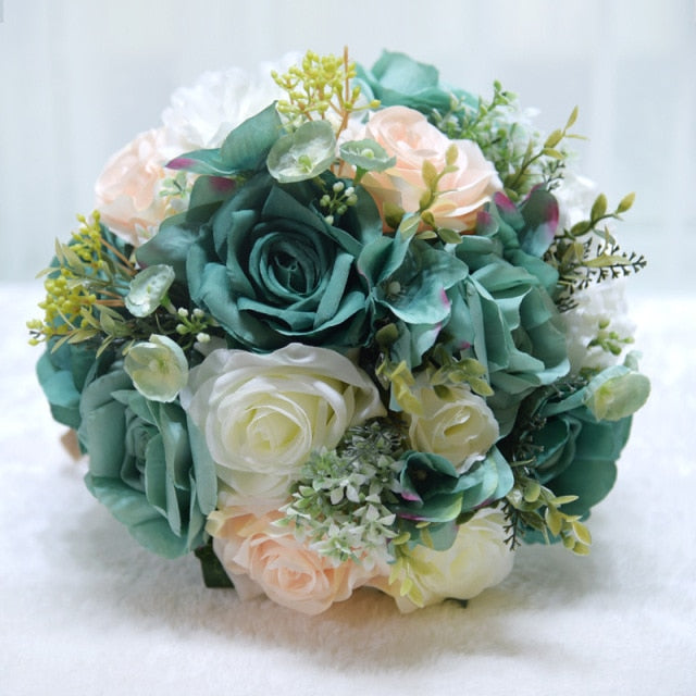 Natural Bouquet Peony Silk Eco Flowers