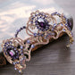 Purple Crystal Crown Tiara