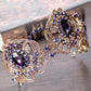 Purple Crystal Crown Tiara