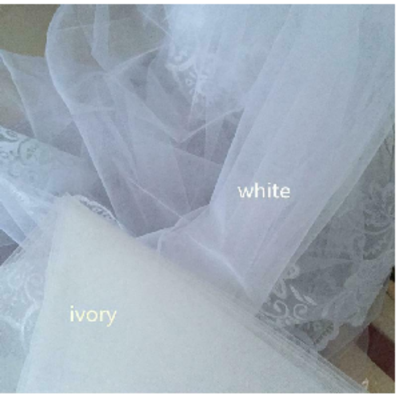 Long Full-edge Lace Wedding Veil