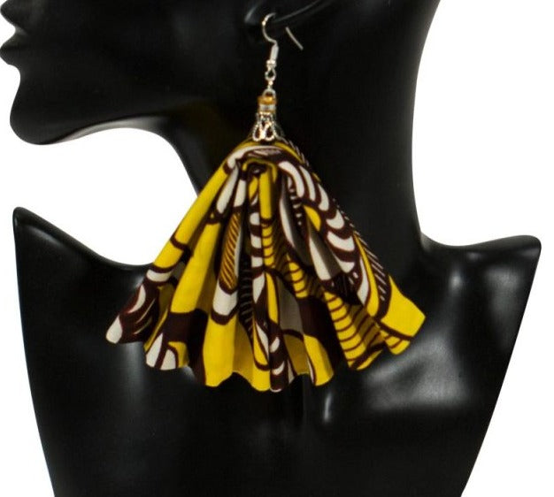 African Print Earrings