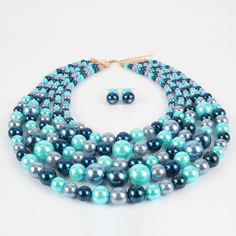 Color Pearl Jewelry Sets