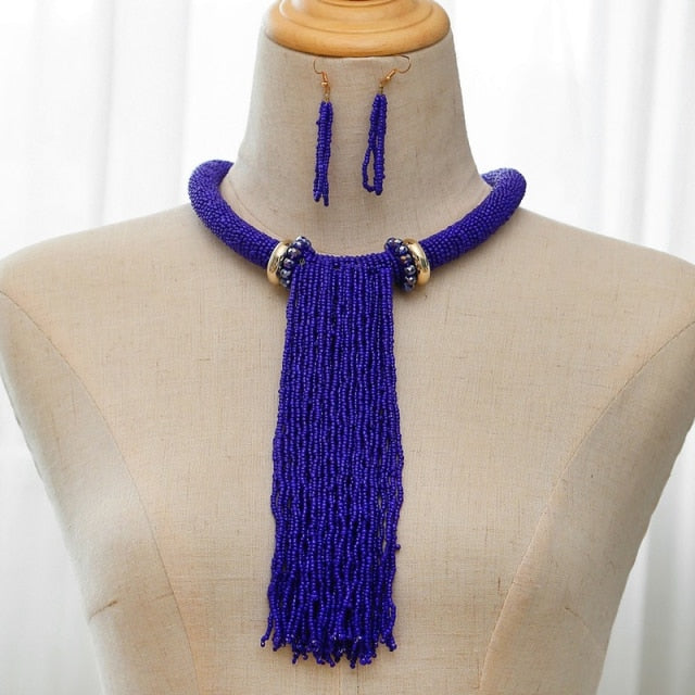 Long Tassel Beads Set