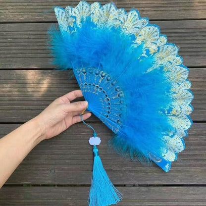 Hand Fans Feathers