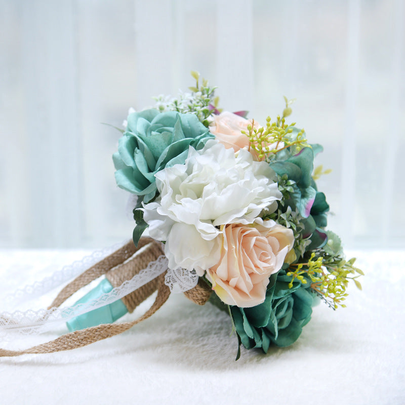 Natural Bouquet Peony Silk Eco Flowers