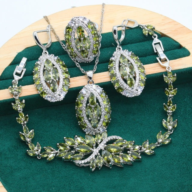 Multi Colors Zirconia Jewelry Set